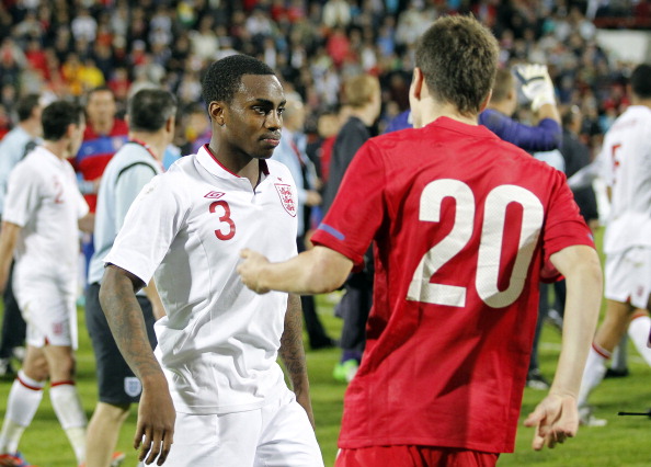 Danny Rose_of_England_Under-21__Milos_Ninkovic_of_Serbia_Under-21