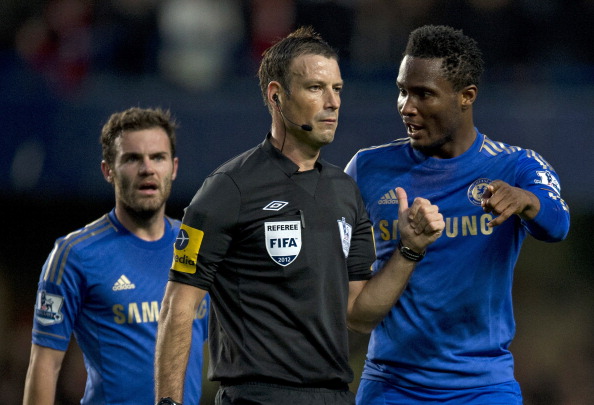 John Mikel_Obi_R_talking_with_referee_Mark_Clattenburg