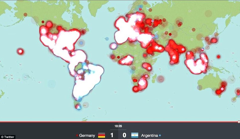 Twitter heat map