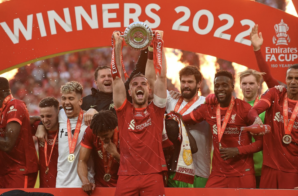 Liverpool win FA Cup final on penalties to keep quadruple hopes alive