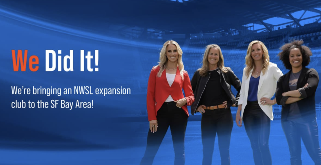 NWSL awards 14th franchise to Sixth Street backed Bay Area team